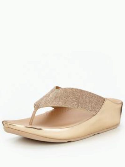 Fitflop Crystall&Trade; Sandal - Rose Gold